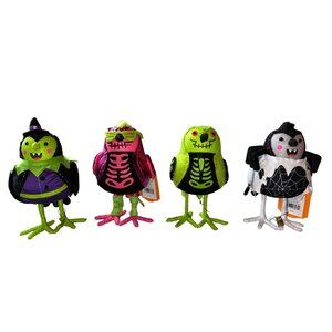 Target Halloween Feathery Friends Set of 4 X Ray Glitters Spellma Skitters NEW
